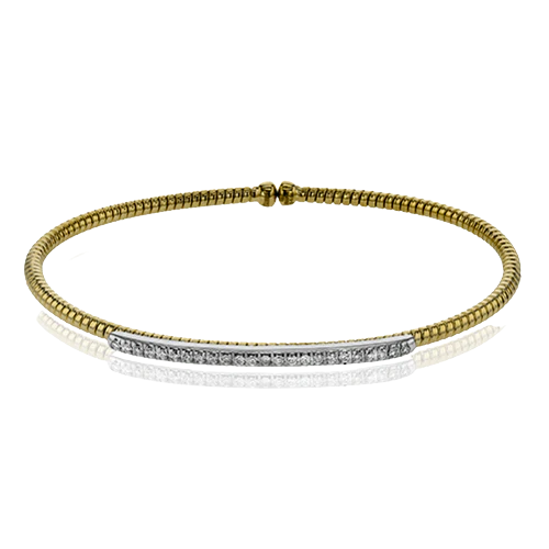 Bangle in 18k Gold with Diamonds