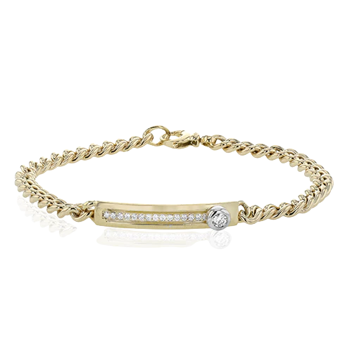 Bracelet in 18k Gold with Diamonds - Image 2