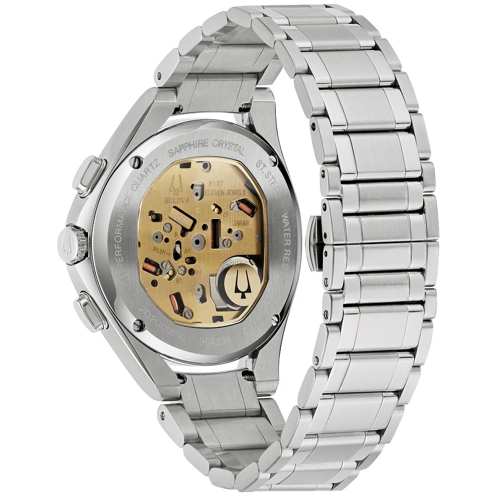 Bulova Stainless Steel Luxury Mens Watch - Image 2
