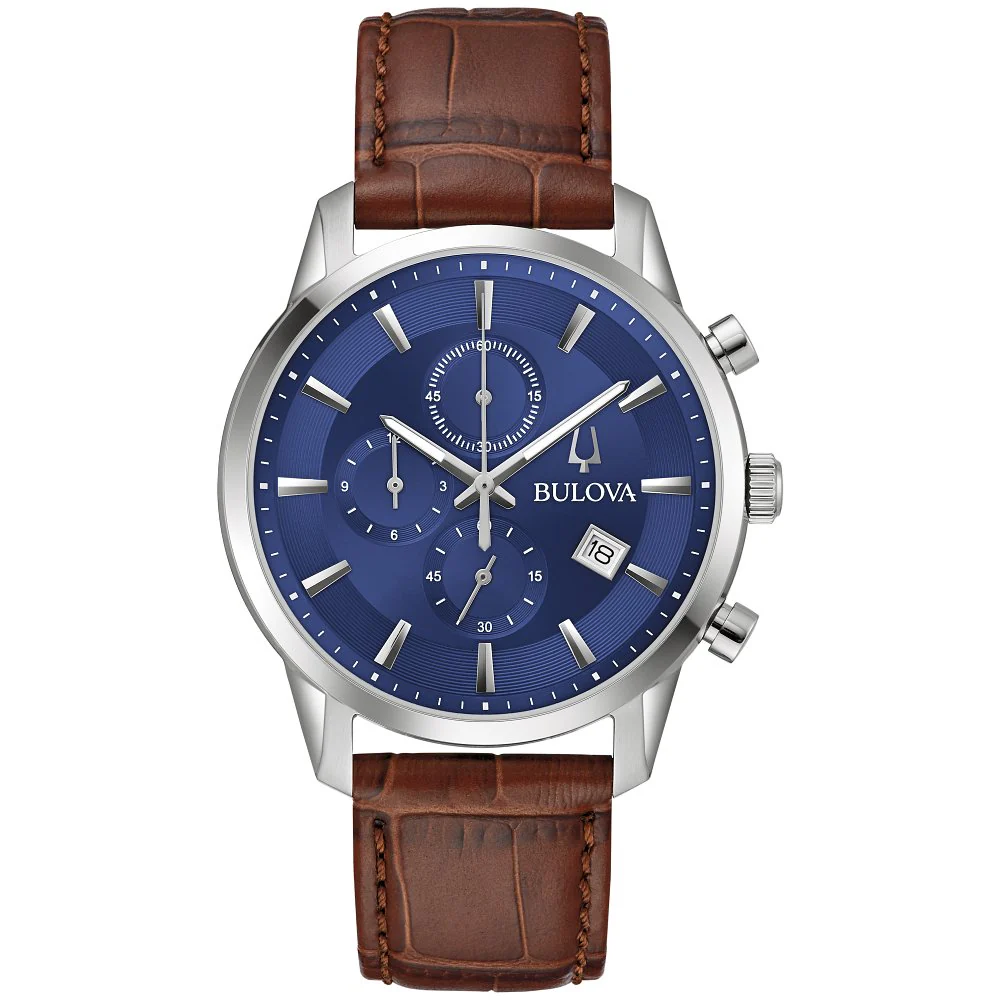 STRAP M W ST BL CHRONO SUTTON