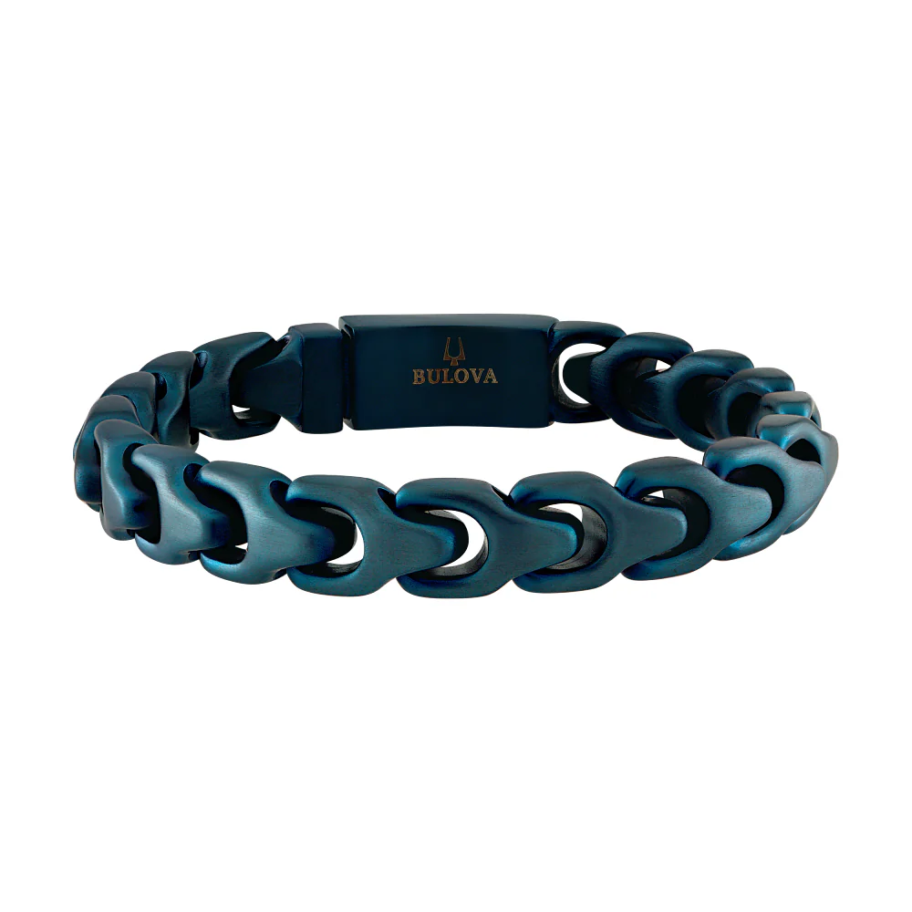 Bulova Stainless Steel Classic Jewelry Mens Bracelet