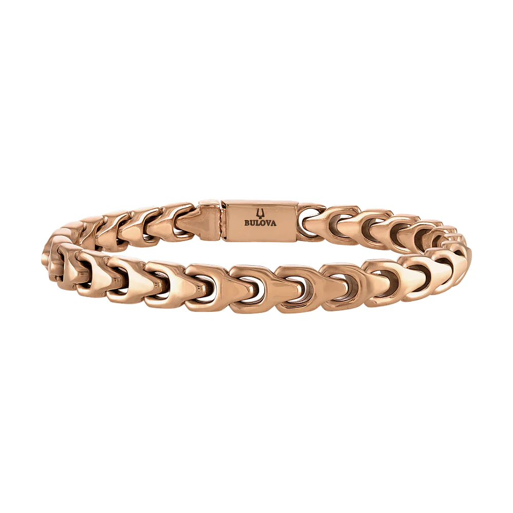 Bulova Stainless Steel Classic Jewelry Mens Bracelet