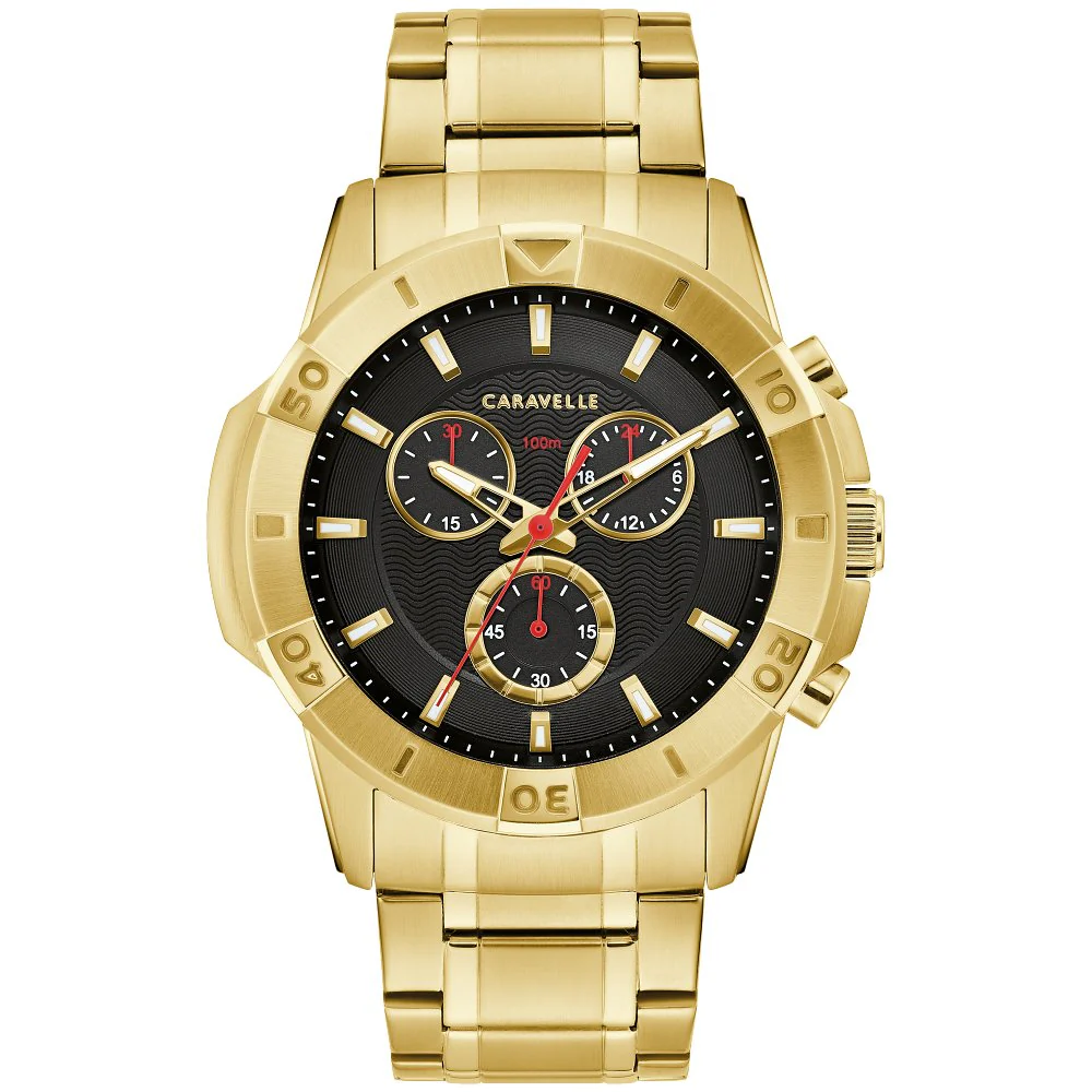Caravelle Stainless Steel Sport Mens Watch