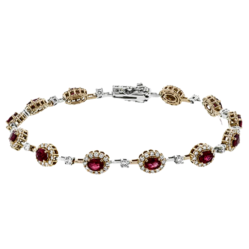 Color Bracelet in 18k Gold with Diamonds