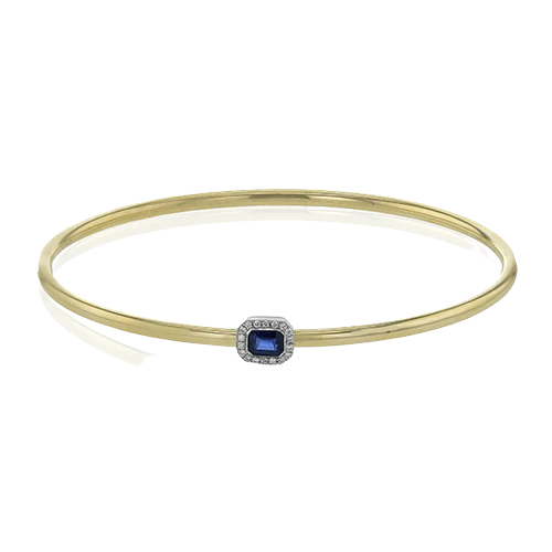 Color Bangle in 18k Gold with Diamonds