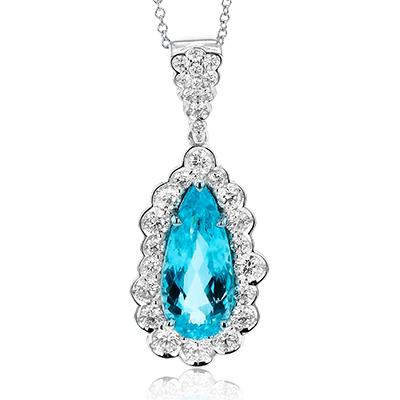 Color Pendant in 18k Gold with Diamonds