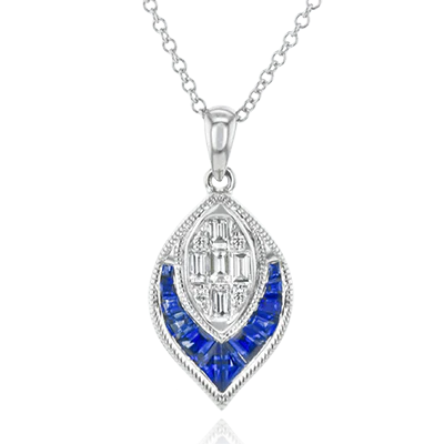 Color Pendant in 18k Gold with Diamonds