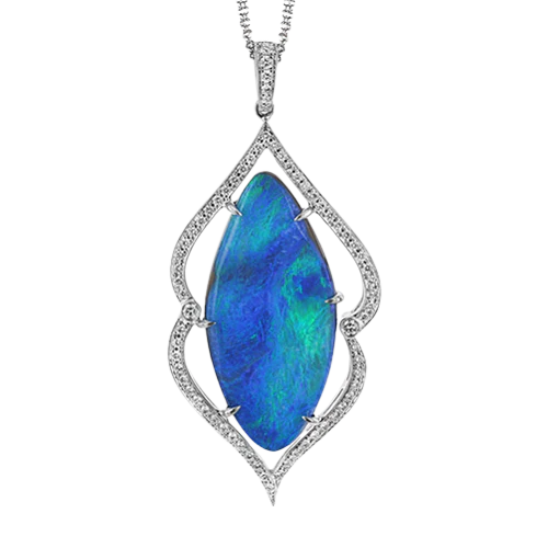 Color Pendant in 18k Gold with Diamonds