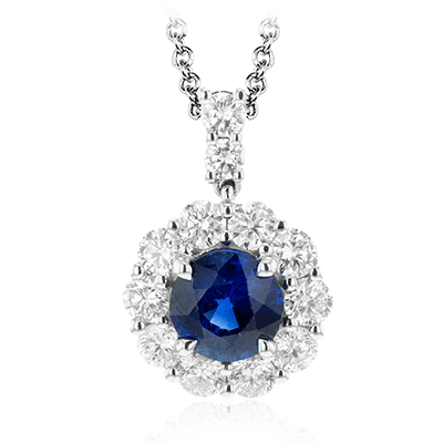 Color Pendant in 18k Gold with Diamonds
