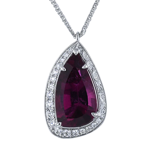 Color Pendant in 18k Gold with Diamonds