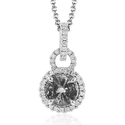 Color Pendant in 18k Gold with Diamonds - Image 2