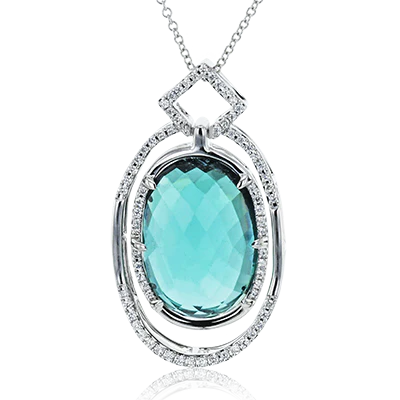 Color Pendant in 18k Gold with Diamonds