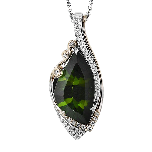 Color Pendant in 18k Gold with Diamonds