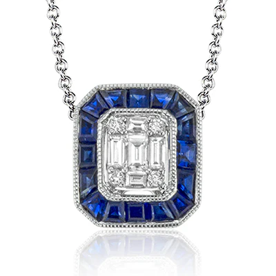 Color Pendant in 18k Gold with Diamonds