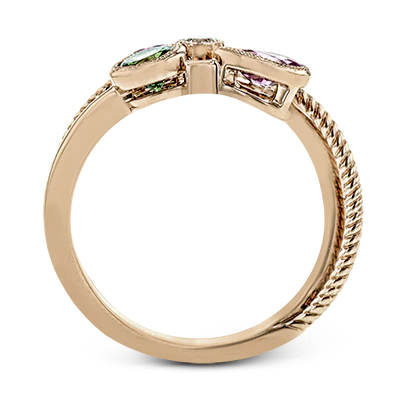 Color Ring in 18k Gold with Diamonds - Image 3