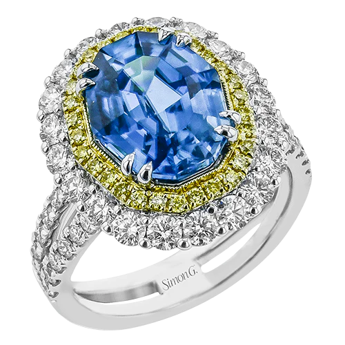 Color Ring in 18k Gold with Diamonds - Image 3