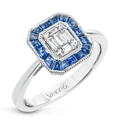 Color Ring in 18k Gold with Diamonds
