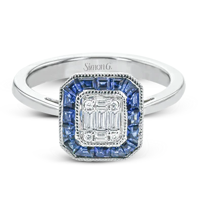 Color Ring in 18k Gold with Diamonds - Image 2
