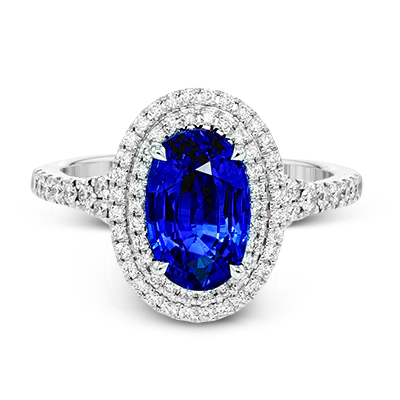 Color Ring in 18k Gold with Diamonds - Image 2