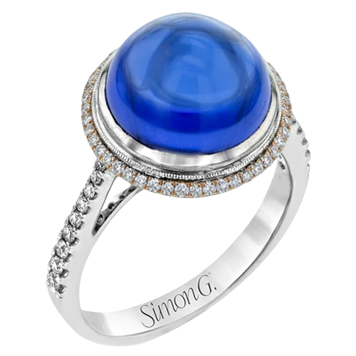 Color Ring in 18k Gold with Diamonds