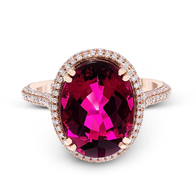 Color Ring in 18k Gold with Diamonds - Image 2