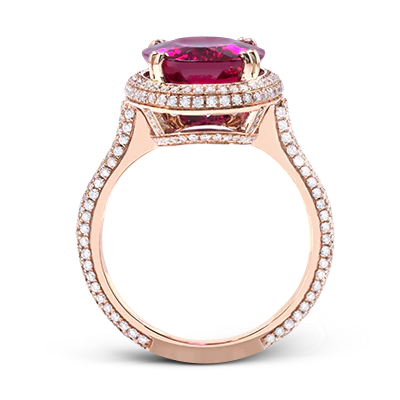 Color Ring in 18k Gold with Diamonds - Image 3