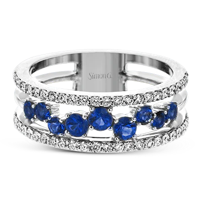 Color Ring in 18k Gold with Diamonds - Image 2