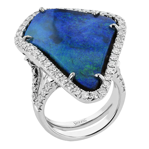 Color Ring in 18k Gold with Diamonds