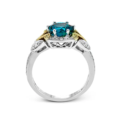Color Ring in 18k Gold with Diamonds - Image 3