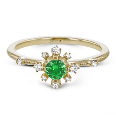 Color Ring in 18k Gold with Diamonds - Image 2