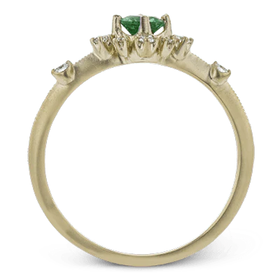 Color Ring in 18k Gold with Diamonds - Image 3