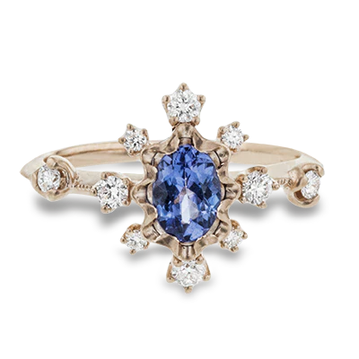 Color Ring in 18k Gold with Diamonds - Image 2