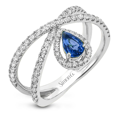 Color Ring in 18k Gold with Diamonds