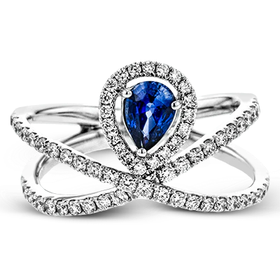 Color Ring in 18k Gold with Diamonds - Image 2