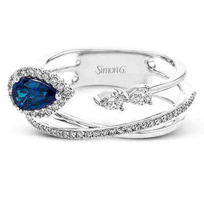 Color Ring in 18k Gold with Diamonds - Image 2