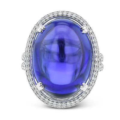 Color Ring in 18k Gold with Diamonds - Image 2