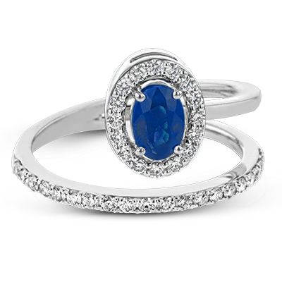Color Ring in 18k Gold with Diamonds - Image 2