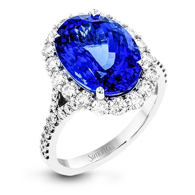 Color Ring in 18k Gold with Diamonds