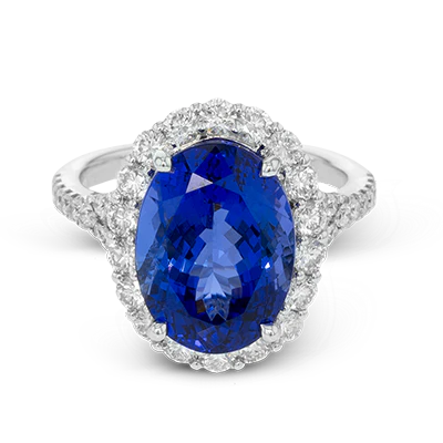 Color Ring in 18k Gold with Diamonds - Image 2