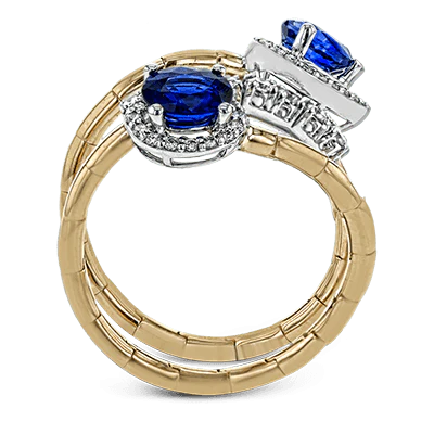 Color Ring in 18k Gold with Diamonds - Image 3