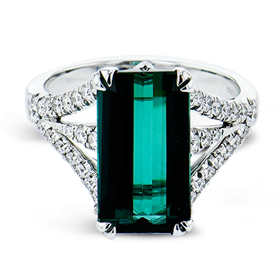 Color Ring in 18k Gold with Diamonds - Image 2
