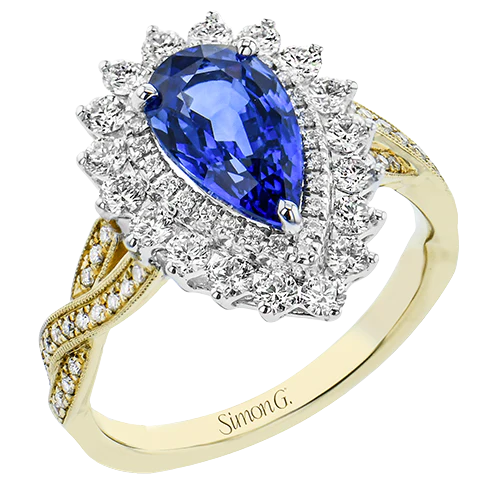 Color Ring in 18k Gold with Diamonds