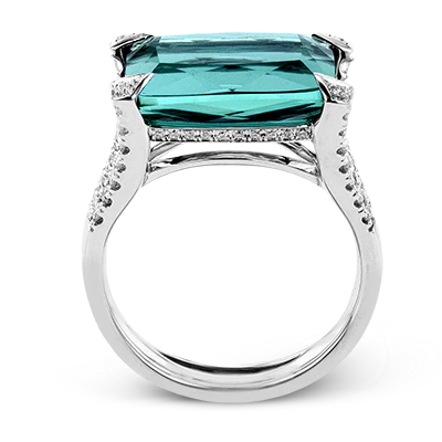 Color Ring in 18k Gold with Diamonds - Image 2