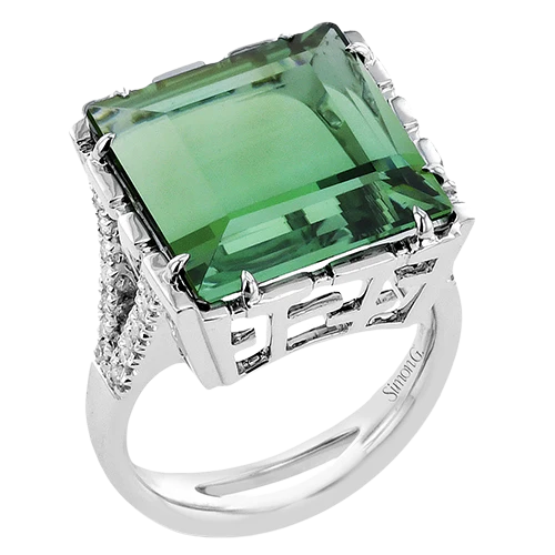 Color Ring in 18k Gold with Diamonds
