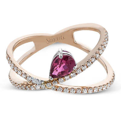 Color Ring in 18k Gold with Diamonds - Image 2