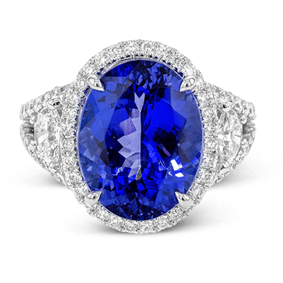Color Ring in 18k Gold with Diamonds - Image 2
