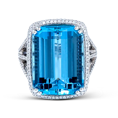 Color Ring in 18k Gold with Diamonds - Image 2