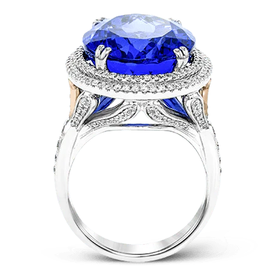 Color Ring in 18k Gold with Diamonds - Image 3