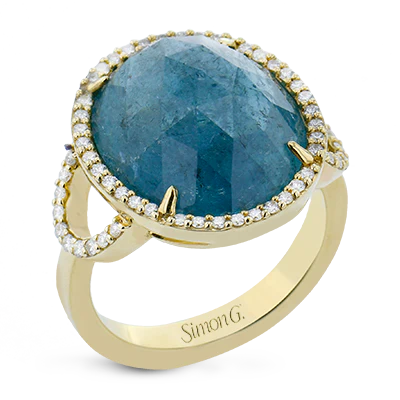 Color Ring in 18k Gold with Diamonds - Image 2