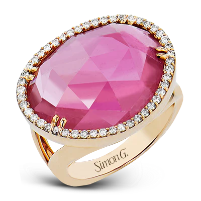 Color Ring in 18k Gold with Diamonds